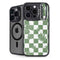 Marijuana Green Checkered iPhone 15 Pro Kickstand Case