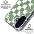 Marijuana Green Checkered iPhone 16 Clear Case