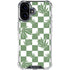 Marijuana Green Checkered iPhone 16 Plus Clear Case