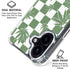 Marijuana Green Checkered iPhone 16 Plus Clear Case