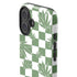 Marijuana Green Checkered iPhone 16 Plus Impact Case