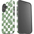 Marijuana Green Checkered iPhone 16 Plus Impact Case