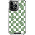 Marijuana Green Checkered iPhone 16 Pro Clear Case