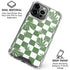 Marijuana Green Checkered iPhone 16 Pro Clear Case