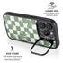 Marijuana Green Checkered iPhone 16 Pro Kickstand Case