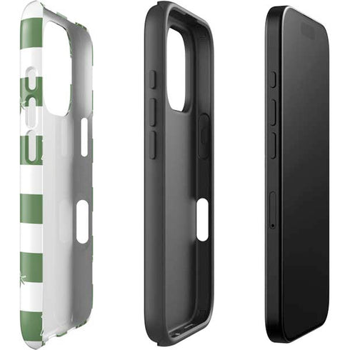 Marijuana Green Checkered iPhone 16 Pro Max Impact Case