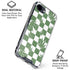 Marijuana Green Checkered iPhone 16e Clear Case