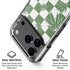 Marijuana Green Checkered iPhone 18 Pro Clear Case