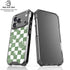 Marijuana Green Checkered iPhone 18 Pro Clear Case