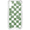 Marijuana Green Checkered iPhone XS Clear Case