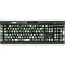 Marijuana Green Checkered K95 RGB PLATINUM Mechanical Gaming Keyboard Skin
