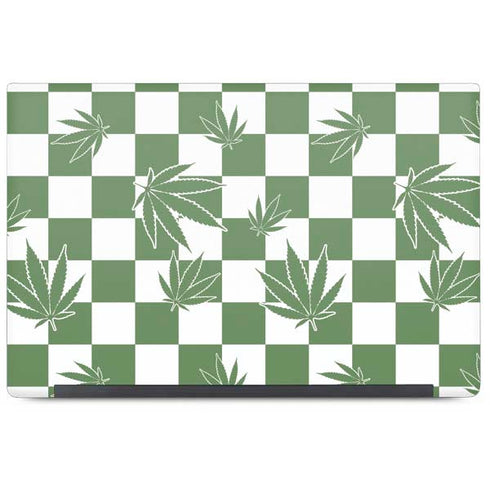 Marijuana Green Checkered Dell Latitude Skin
