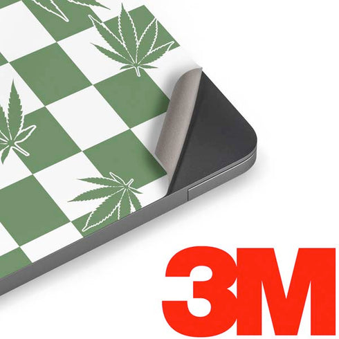 Marijuana Green Checkered Apple MacBook Air Skin