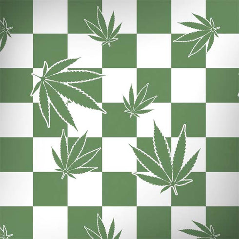 Marijuana Green Checkered MacBook Skins