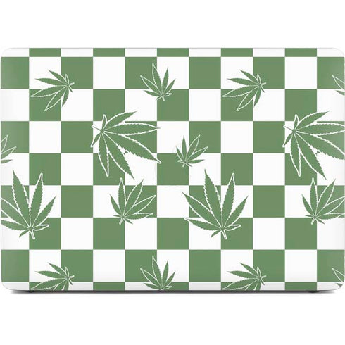 Marijuana Green Checkered Apple MacBook Pro 16-inch Skin