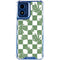 Marijuana Green Checkered Moto G Play 4G (2024) Clear Case