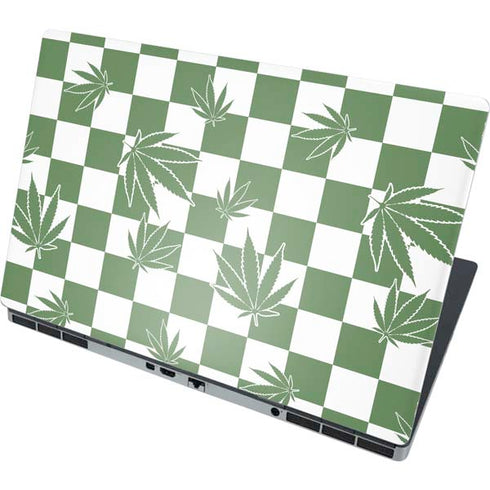 Marijuana Green Checkered Dell Precision Skin