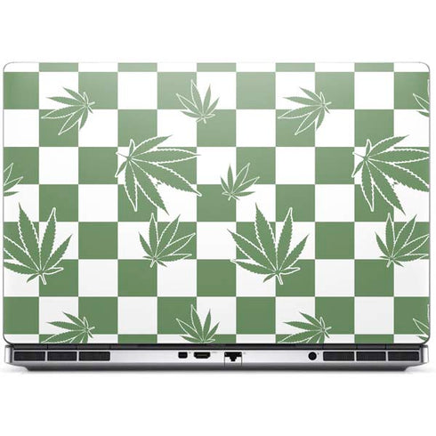 Marijuana Green Checkered Dell Precision Skin