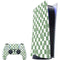 Marijuana Green Checkered PlayStation PS5 Skins