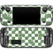 Marijuana Green Checkered Steam Deck Handheld Gaming Computer OLED Skin