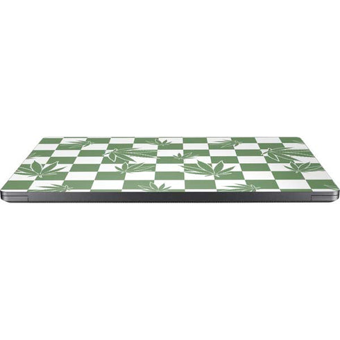 Marijuana Green Checkered Surface Laptop 7 15in Skin