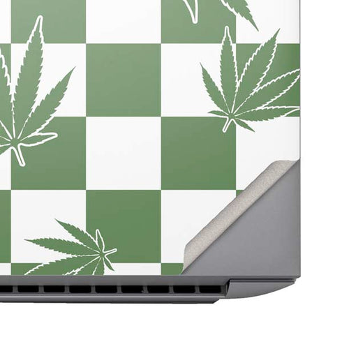 Marijuana Green Checkered HP ZBook Fury 16 G10 Skin