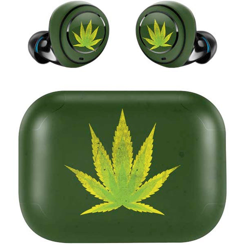 Marijuana Leaf Light Green Amazon Echo Buds Skin