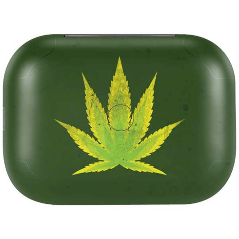 Marijuana Leaf Light Green Amazon Echo Buds Skin
