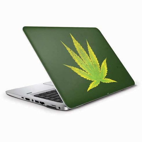 Marijuana Leaf Light Green HP Elitebook Skin