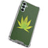 Marijuana Leaf Light Green Gabb Phone 4 Clear Case