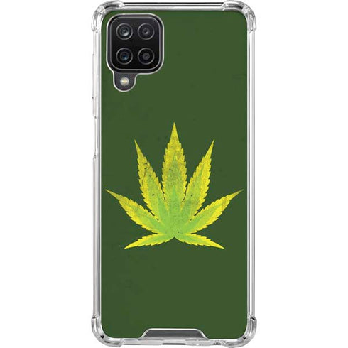 Marijuana Leaf Light Green Galaxy Cases