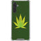 Marijuana Leaf Light Green Galaxy A17 Clear Case