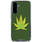 Marijuana Leaf Light Green Galaxy A36 5G Clear Case