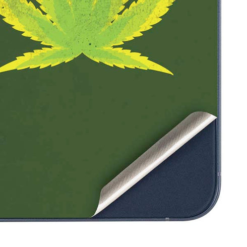 Marijuana Leaf Light Green Galaxy A36 5G Skin
