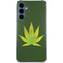 Marijuana Leaf Light Green Galaxy A55 5G Clear Case