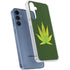 Marijuana Leaf Light Green Galaxy A55 5G Clear Case