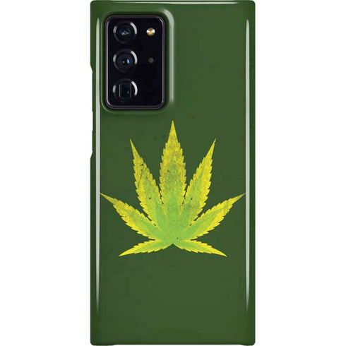 Marijuana Leaf Light Green Galaxy Cases