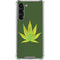 Marijuana Leaf Light Green Galaxy S24 FE Clear Case