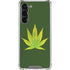 Marijuana Leaf Light Green Galaxy S24 FE Clear Case