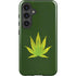 Marijuana Leaf Light Green Galaxy S25 Impact Case