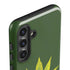Marijuana Leaf Light Green Galaxy S25 Plus Impact Case