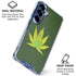 Marijuana Leaf Light Green Galaxy S25 Clear Case