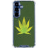 Marijuana Leaf Light Green Galaxy S25 Plus Clear Case