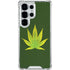 Marijuana Leaf Light Green Galaxy S25 Ultra Clear Case