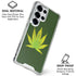 Marijuana Leaf Light Green Galaxy S25 Ultra Clear Case