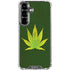 Marijuana Leaf Light Green Galaxy S26 Clear Case