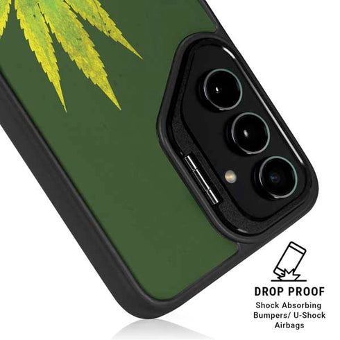 Marijuana Leaf Light Green Galaxy S26 Ultra Kickstand Case