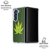 Marijuana Leaf Light Green Galaxy Z Fold6 Clear Case