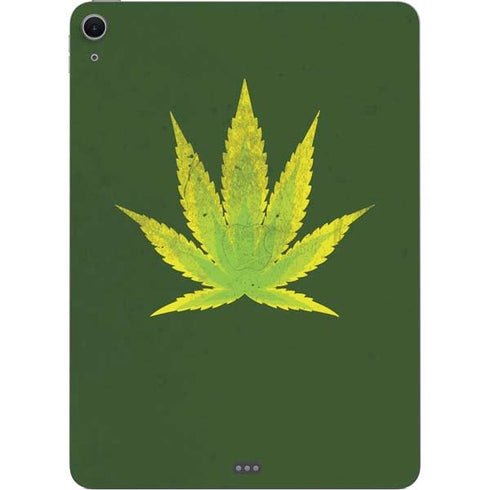 Marijuana Leaf Light Green Apple iPad Air Skin