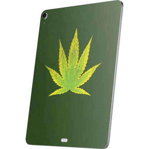 Marijuana Leaf Light Green Apple iPad Air Skin
